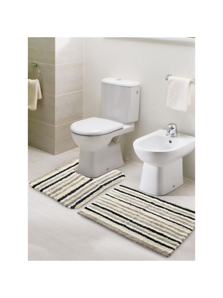 Sashaa World Grey Anti-Skid Solid Bathmats (Pack of 2)-picture-19