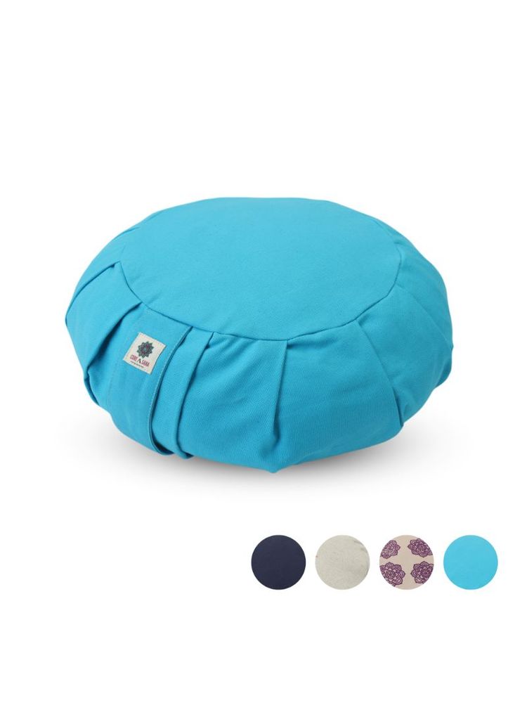 Core Asana Round Meditation Cushion- Cyan-picture-15