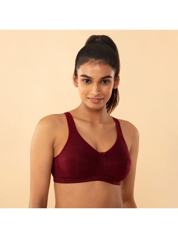 Nykd by Nykaa 3 Section Super Support Bra - Wine NYB188-picture-33