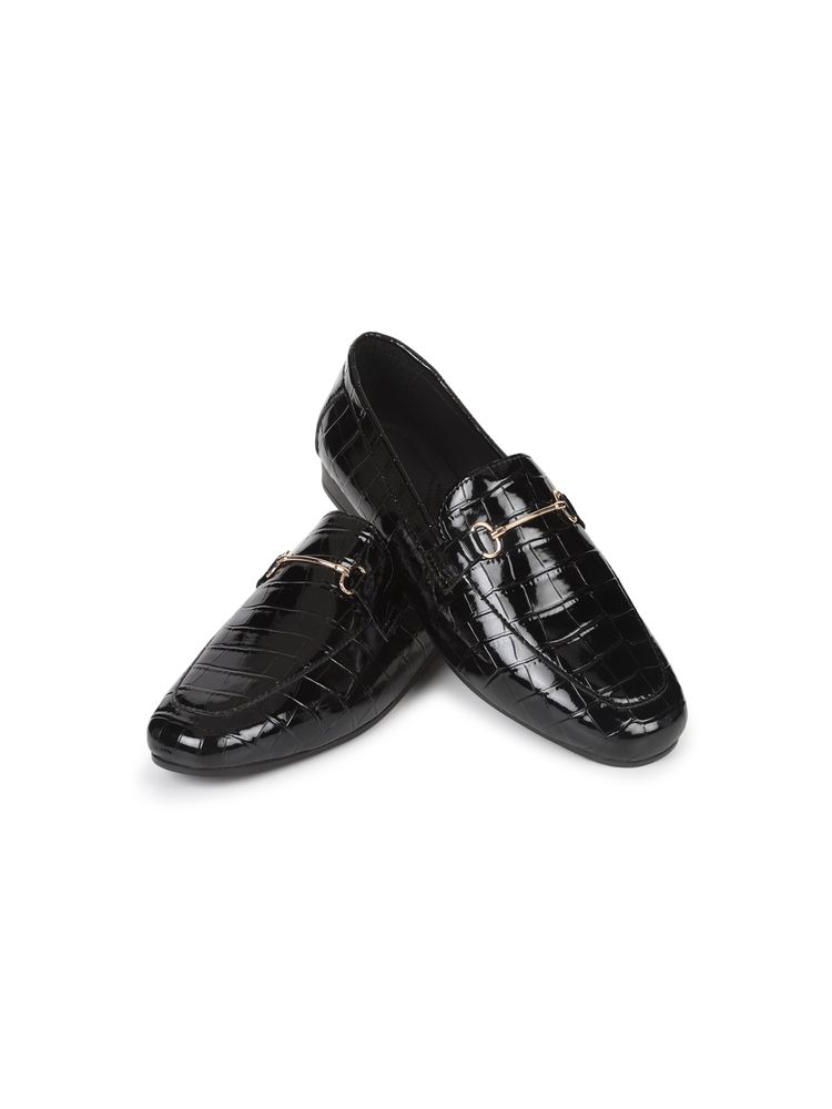 Yoho Black Bliss Comfortable Loafers for Women-picture-48