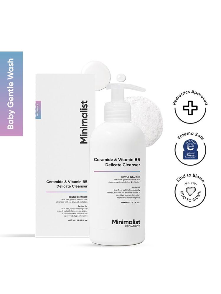 Minimalist Baby Ceramide & Vitamin B5 Delicate Cleanser - Tear Free Gentle Wash With PH 5.5-picture-26