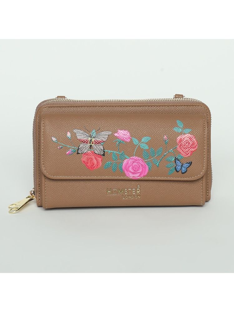 Hamster London Millionaire Oxford Medium Tan Sling Bag With Detachable Strap & Pouch-picture-11