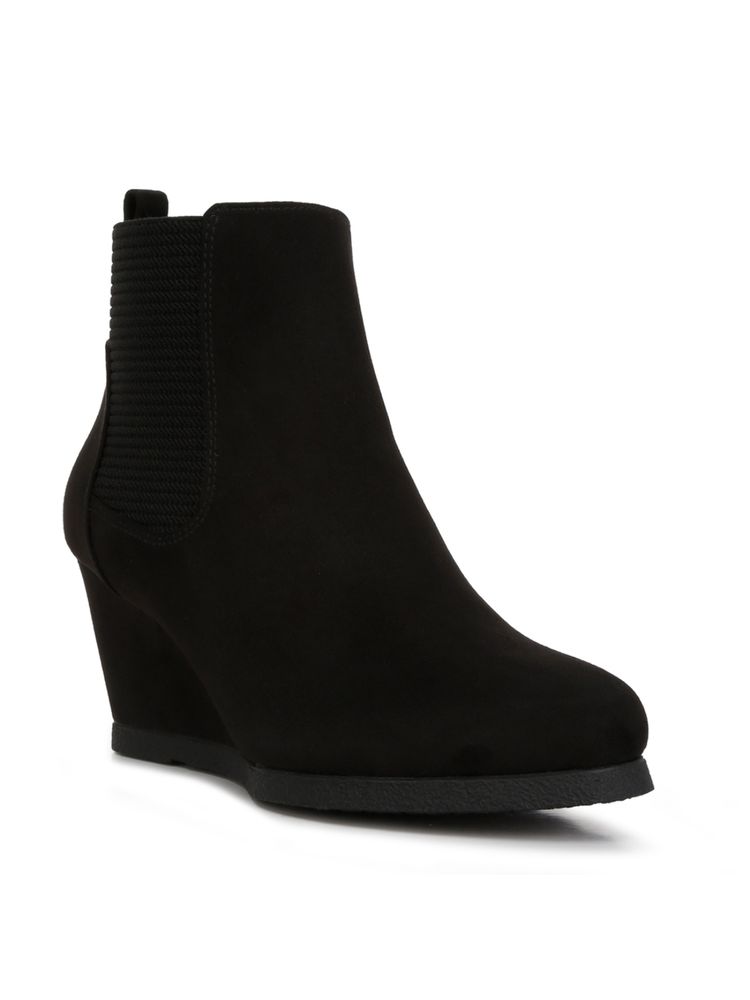 London Rag Wedge Heel Ankle Length Boots-picture-28