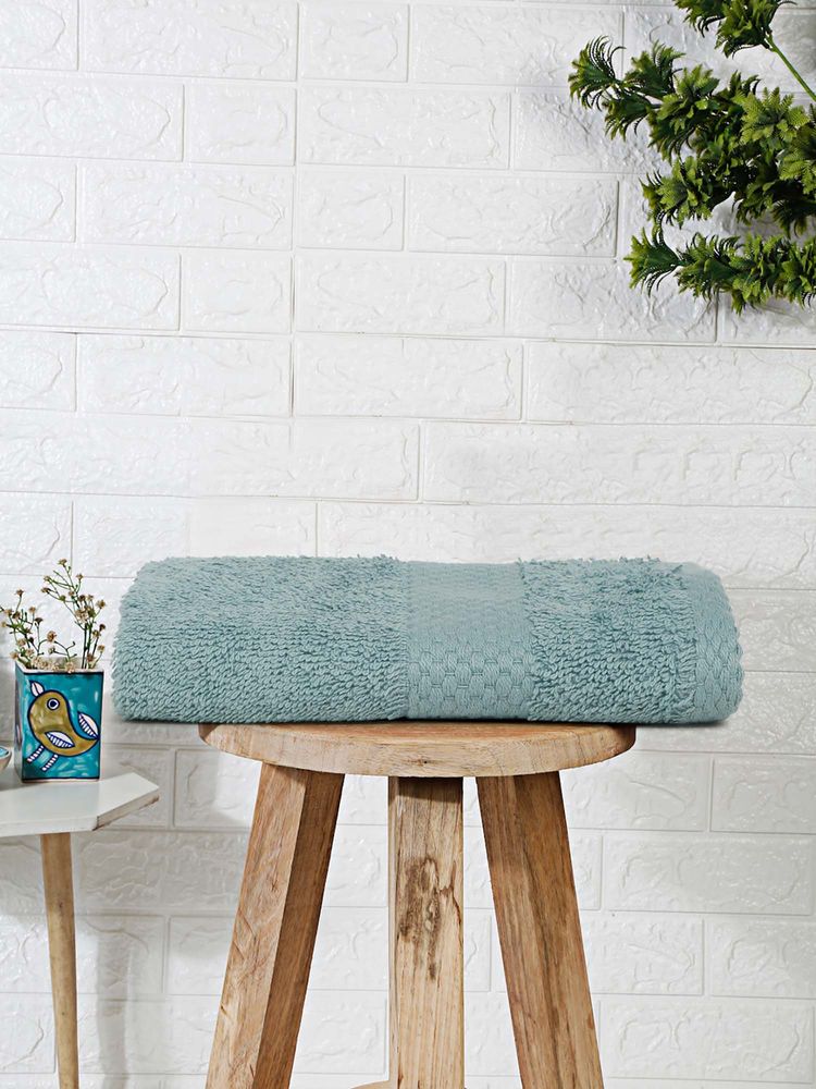 MULBERRY LIVING Terry Luxe 550 Gsm - 100% Cotton Terry Bath Towel - Aqua-picture-25