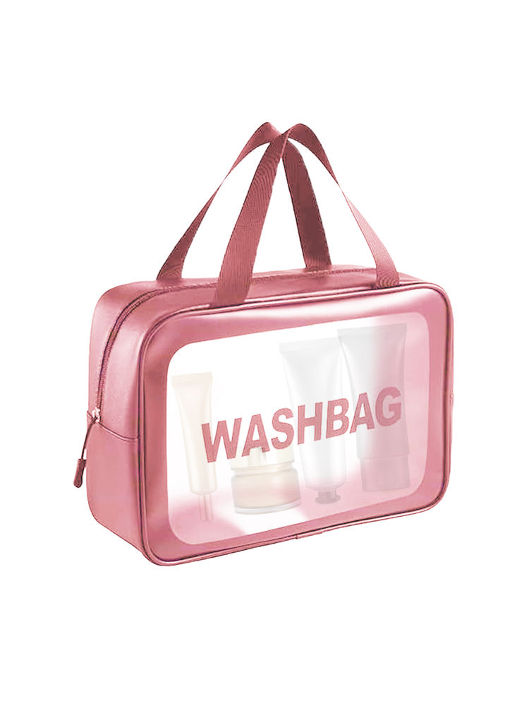 Matra Wash Bag Transparent Travel Toiletry Organizer Makeup Cosmetic Pouch Kit Handle Large-picture-24