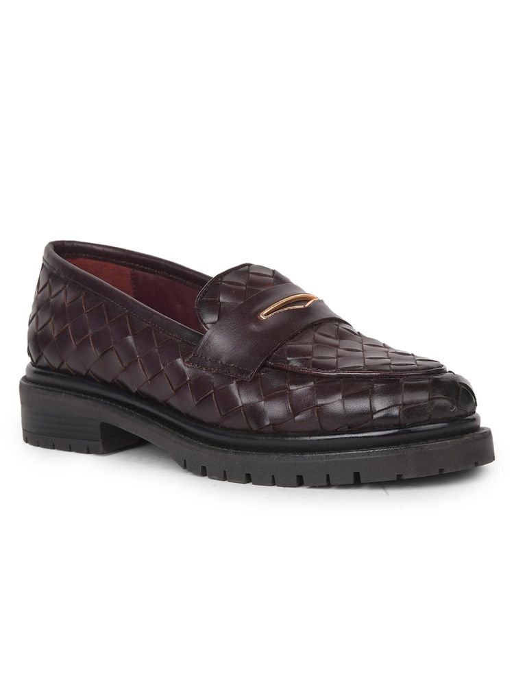 Hush Puppies Women Maroon Block Loafers-picture-27