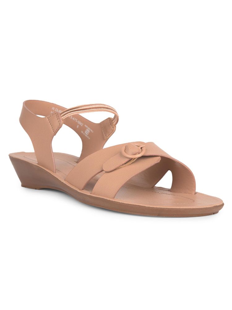 Bata Women Beige Sandals-image-23