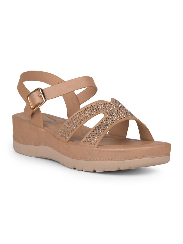Bata Comfit Women Beige Sandals-image-26
