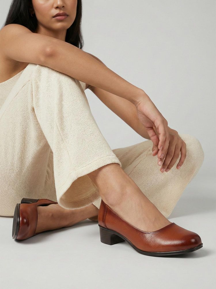 Dollphin Women Brown Pump Heels-picture-18