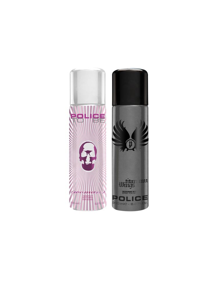 Police Wings Titanium + To Be Woman Deo Combo Set-picture-0
