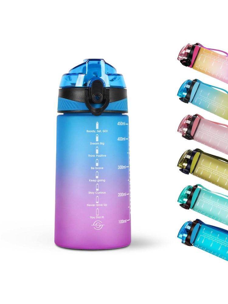 Solara Motivational Water Bottle Multicolor Fuscia 500ml-image-11