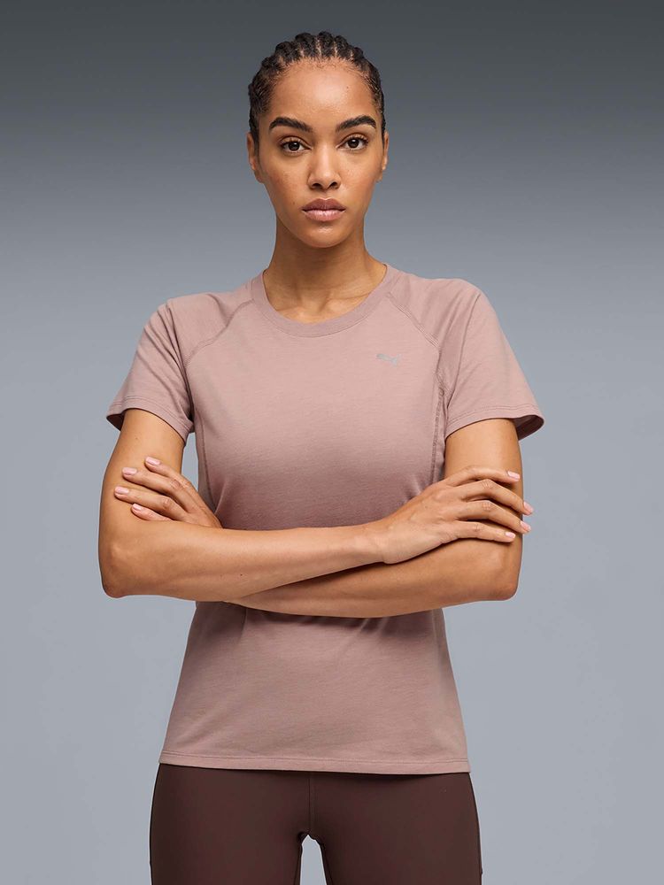 Puma Beige Solid Regular T-Shirt-picture-30