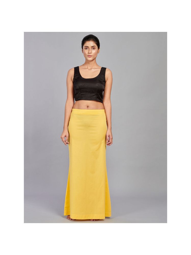 I AM BY DOLLYJAIN Cotton Lycra D'coat Yellow-picture-22