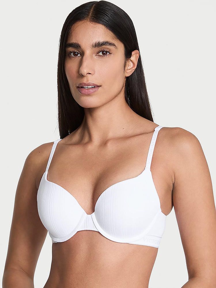 Victoria's Secret The T-Shirt Ultra-Fine Modal Perfect Shape Push-Up Bra White-image-27