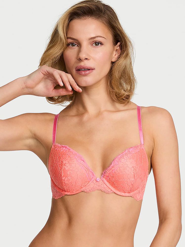 victoria's secret intimates Victoria's Secret Dream Angels Lace Push-Up Bra Orange-picture-20