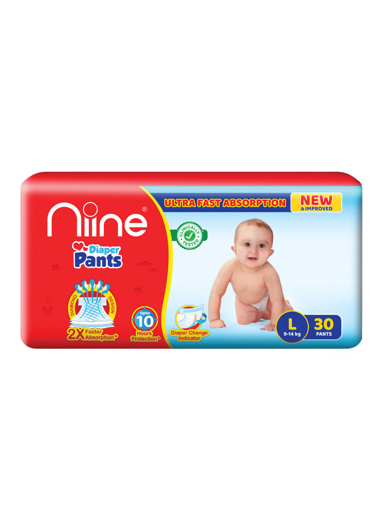 Niine Baby Diaper Pants - L with 2 Extra Pants