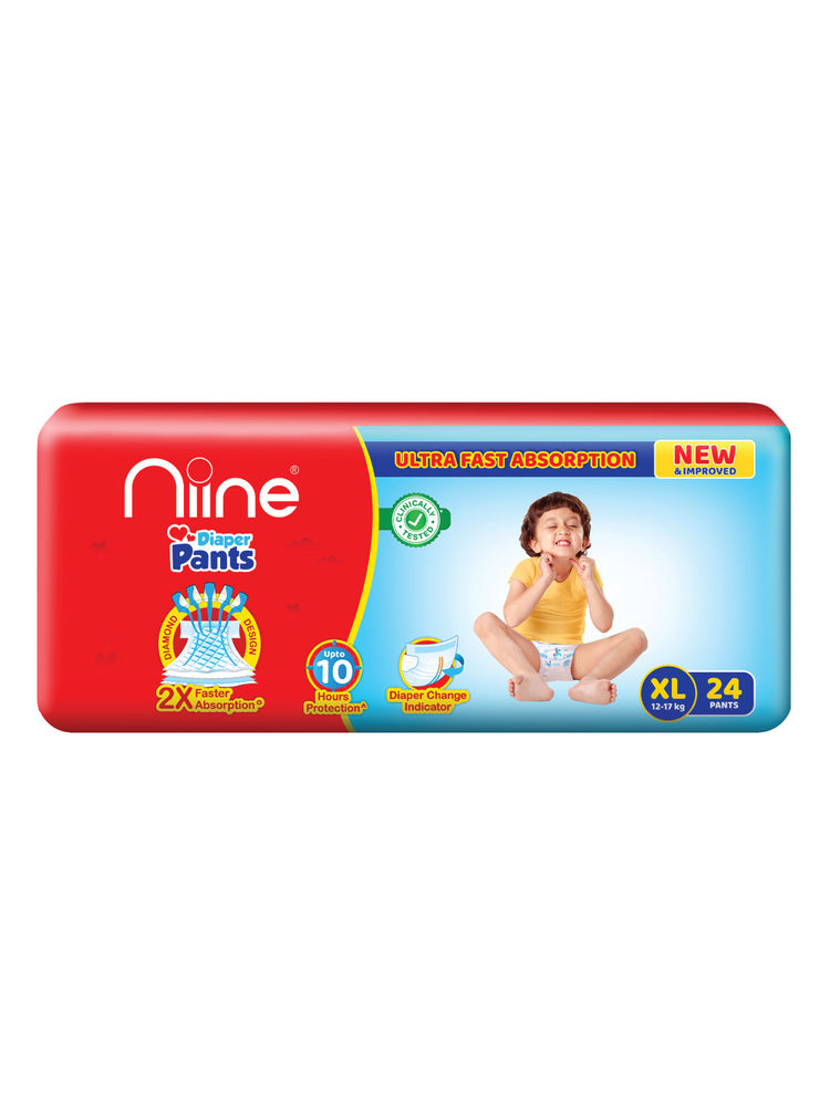 Niine Baby Diaper Pants - XL with 2 Extra Pants