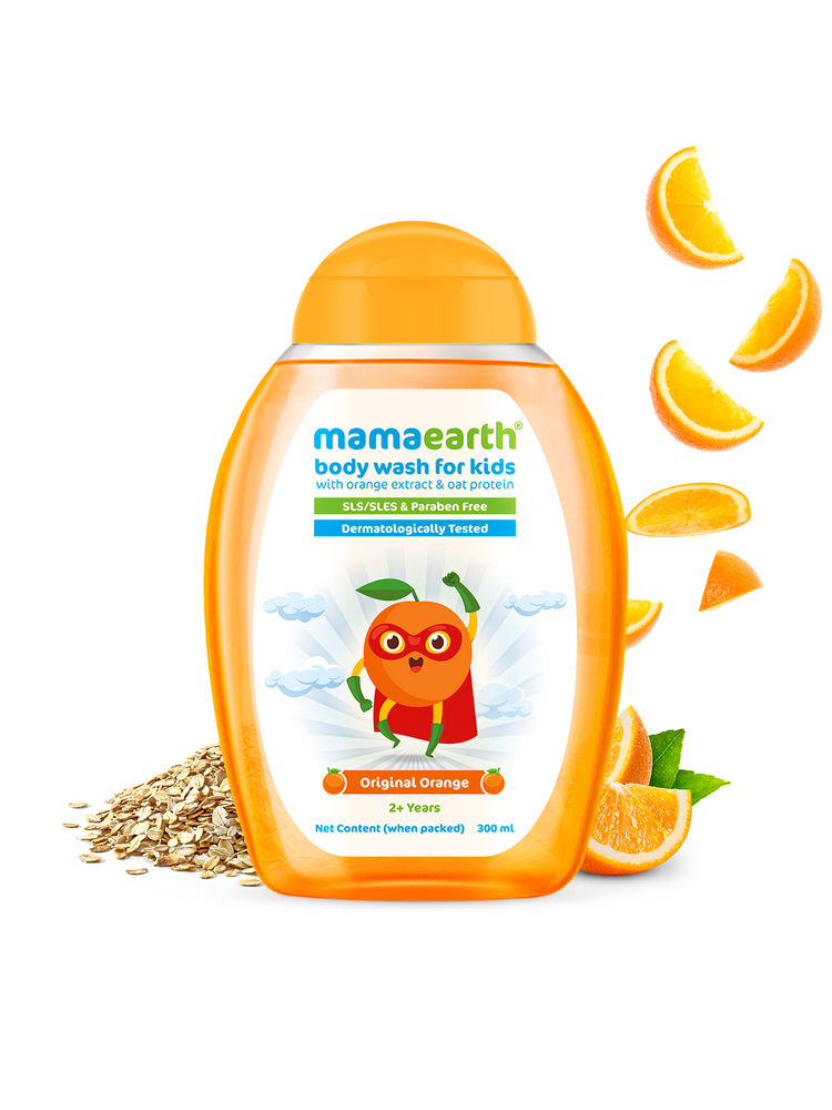 Mamaearth Original Orange Body Wash For Kids with Orange & Oat Protein-picture-23