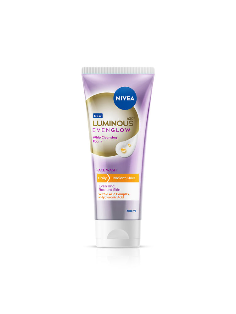 NIVEA Luminous Even Glow Whip Foam Daily Gentle Face Wash With Hyaluronic-image-38