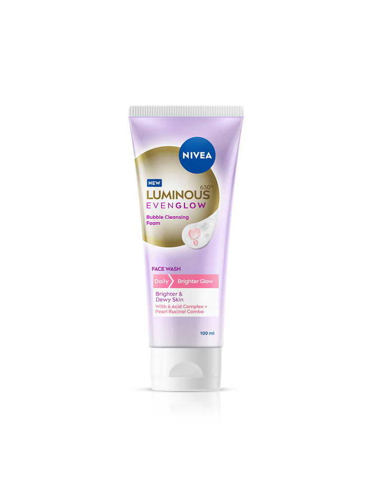 NIVEA Luminous Even Glow Bubble Foam Daily Gentle and Brightening Face Wash With 6 Acid complex-picture-13