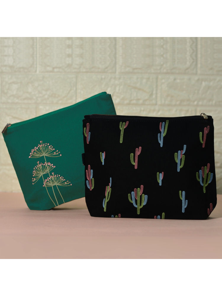EcoRight Women Cosmetic Pouch (Pack of 2) Multi-Color-picture-21