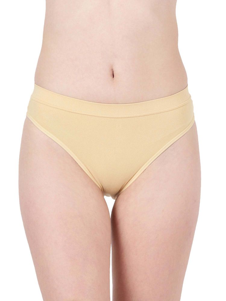 BLOSSOM Beige Solid Regular Brief-picture-25