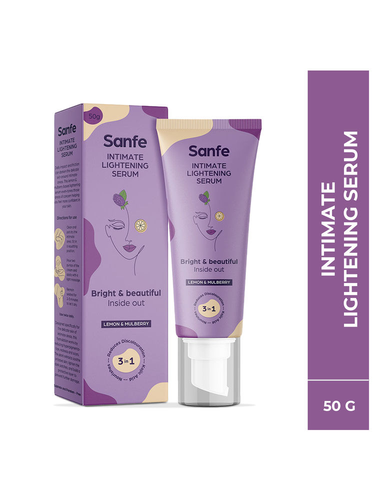 Sanfe Intimate Lightening Serum For Dark Underarms Inner Thighs Knees And Bikini Area