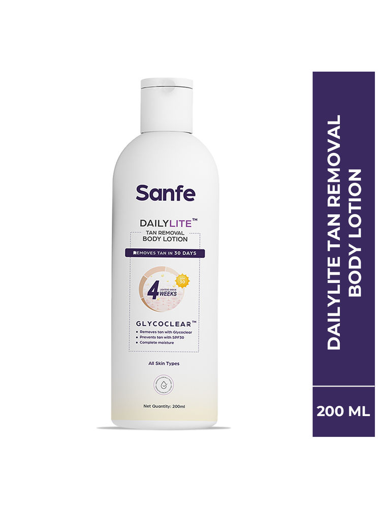 Sanfe Dailylite Tan Removal Body Lotion For Women Remove Tan With SPF 30 Body Moisturizer Cream-picture-24