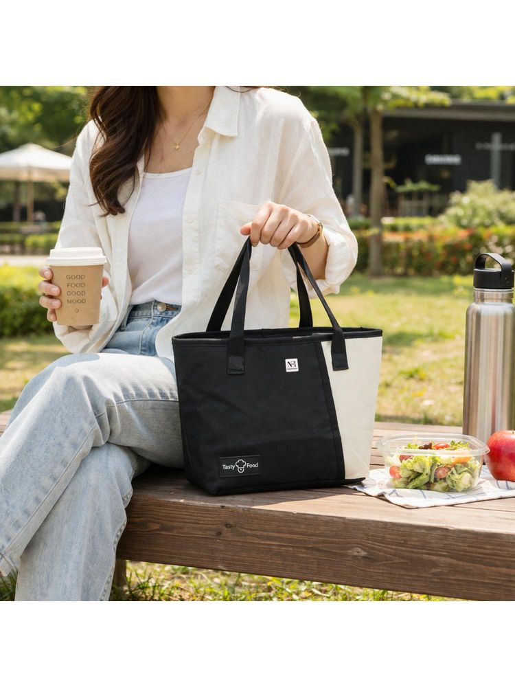 NFI Essentials Insulated Lunch Bag Reusable Leakproof Lunch Bag for Office, School & Travel-picture-5