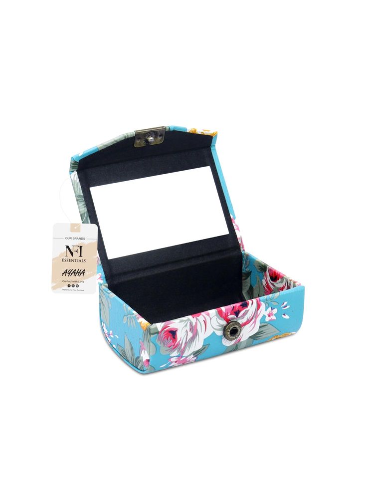 NFI Essentials PU Floral Lipstick Holder with Mirror-picture-43