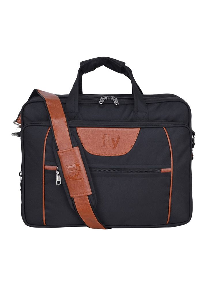 Leather World Fly Fashion Briefcase 15.6 inch Laptop office Messenger Bag for Men & Women (M)