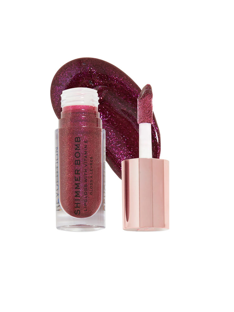 Makeup Revolution Shimmer Bomb Lipgloss-Infused With Vitamin E For Extra Nourishment