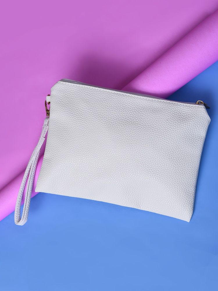 Haute Sauce White Solid Pouch-picture-35