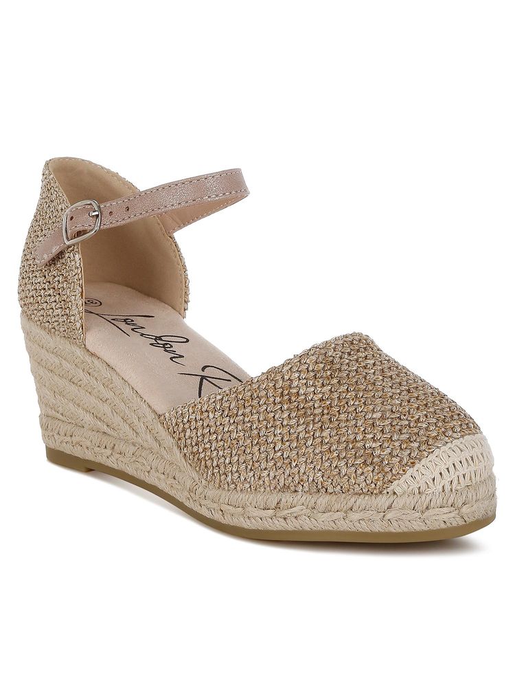 London Rag Raffia Woven Wedges Heels - Beige-image-17