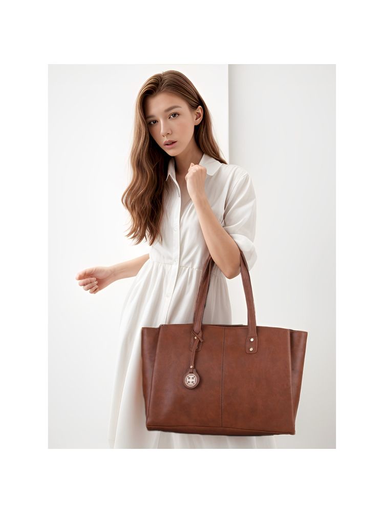 Toteteca Womens Brown Multi Compartment Shoulder Bag-picture-27