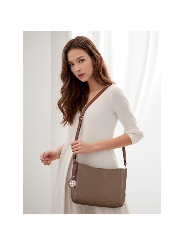 Toteteca Womens Brown Multicompartment Sling Bag-picture-21