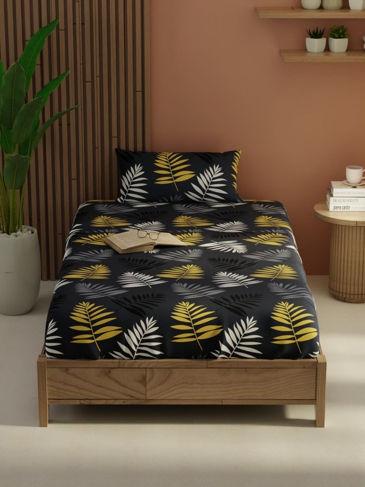 KOPA Grey Micro Bedsheet with 1 Pillow Cover (Single)-image-42