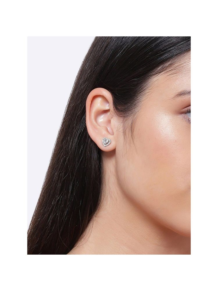 Giva Sterling Silver Anushka Sharma Golden Blooming Flower Stud Earrings For Women(One Size)-picture-12
