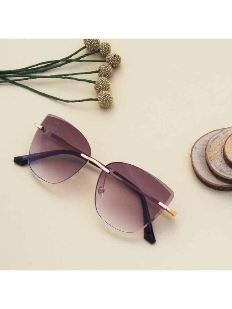 TED SMITH UV Protection Cat Eye Sunglasses For Women Stylish Splash-C2 57