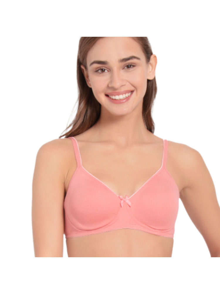 Jockey 1722 Wirefree Non Padded Cotton Elastane Everyday Bra - Candlelight Peach-picture-11