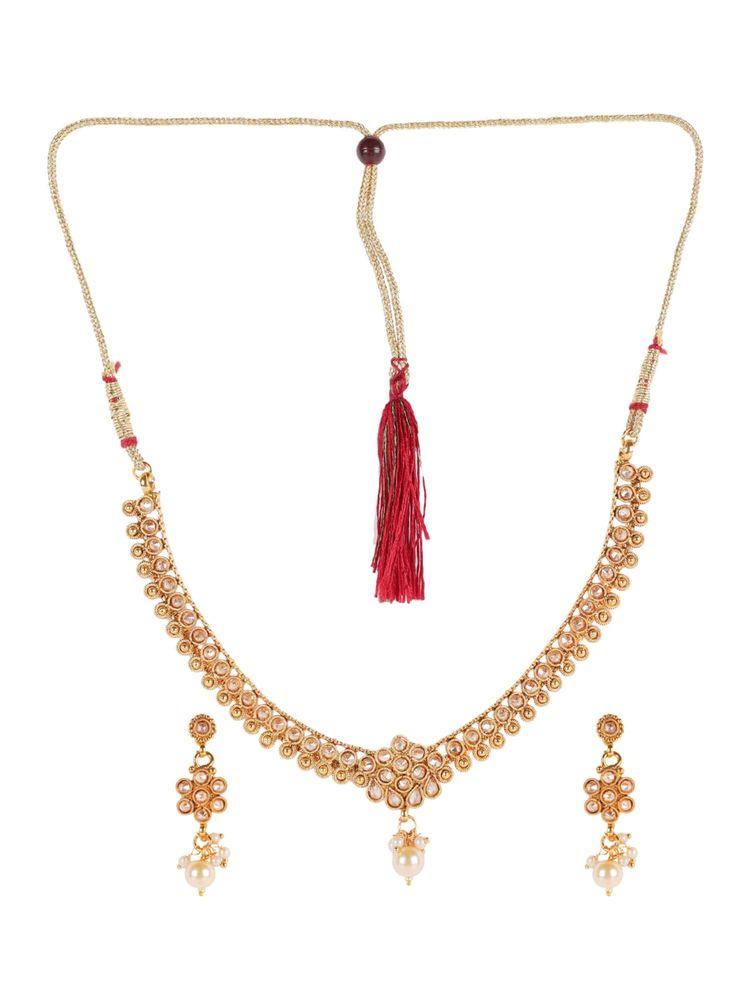 Gahan Kundan & Pearls Gold Plated Jewellery Pack-picture-28