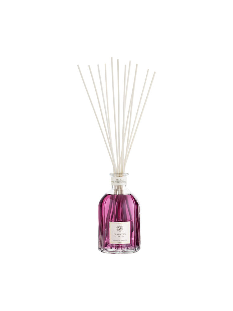 Dr.Vranjes Firenze Peonia Black Jasmine 500 ml Glass Bottle with White Rattan Sticks (Nr.12 - H.40)-image-26