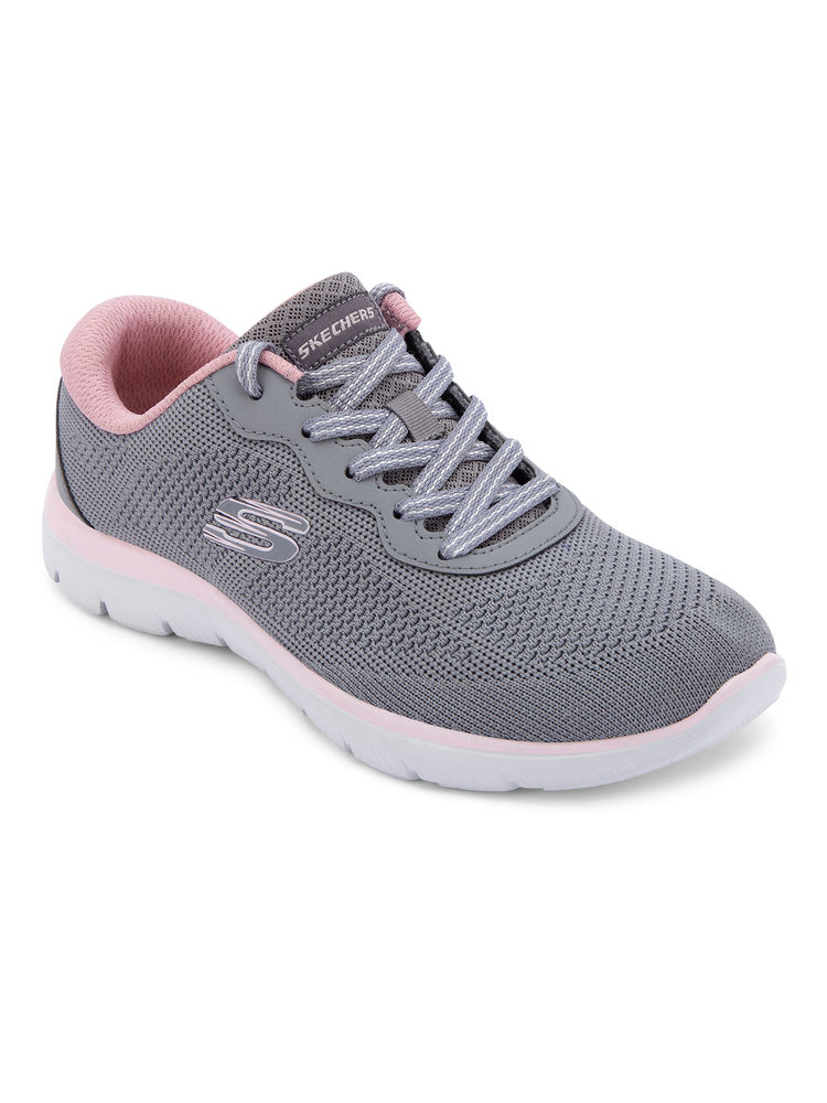 SKECHERS Women Charcoal Summits Casual Sneakers-picture-17