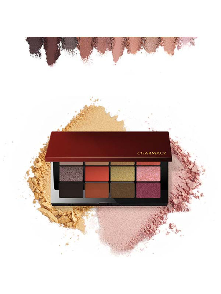 Charmacy Milano Eyeshadow 12 Colors Palette - Blendable, Highly Pigmented-image-44
