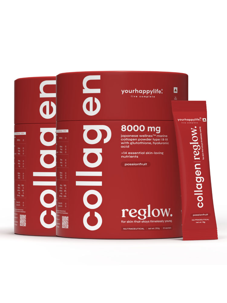 YourHappyLife Marine Collagen Reglow 8000mg with Glutathione, NAC, for Anti-Ageing