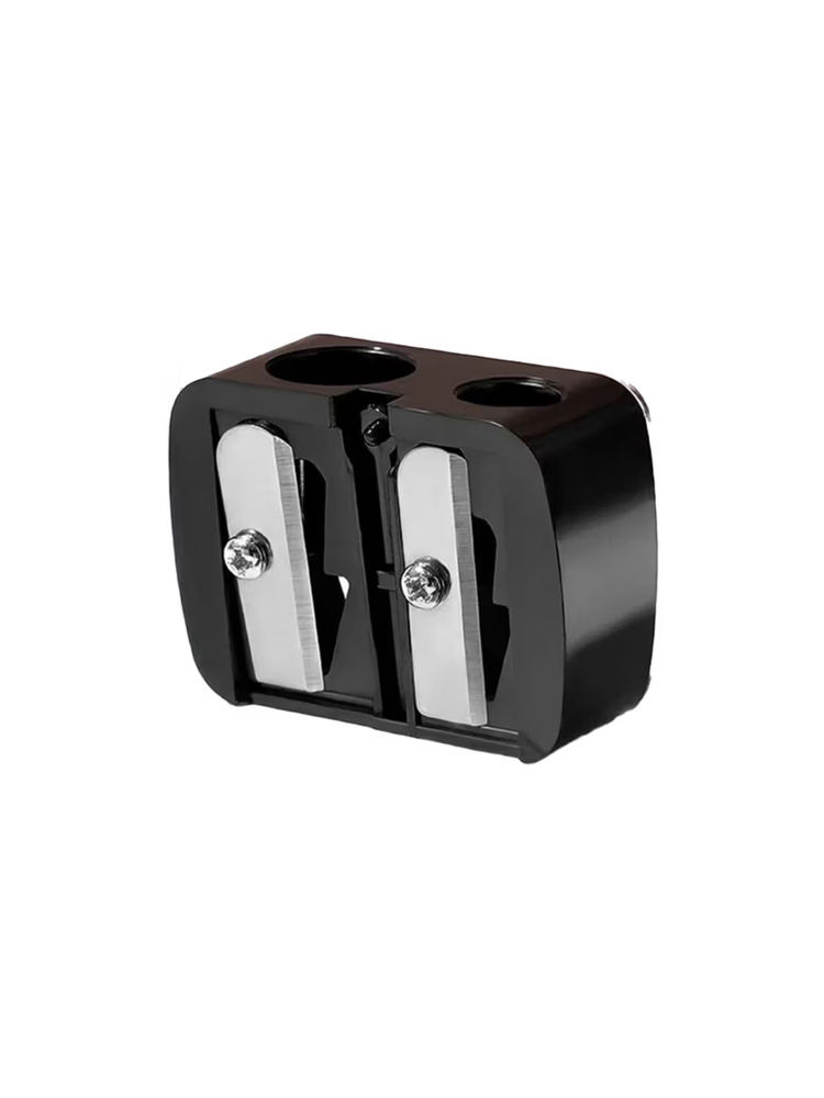 Gorgio Professional Dual-Pencil Sharpener - GP0046 (1 Unit) (Colour /Shape May Vary)