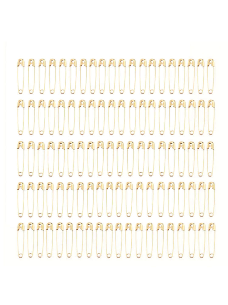 Gorgio Professional Multipurpose Rose Gold Safety Pins GSP385 (Colour & Shape May Vary)