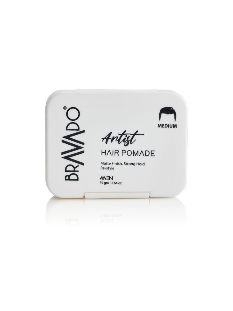 BRAVADO Artist Hair Pomade For Men, Matte Finish, Strong Hold & Easy Restyling-picture-10