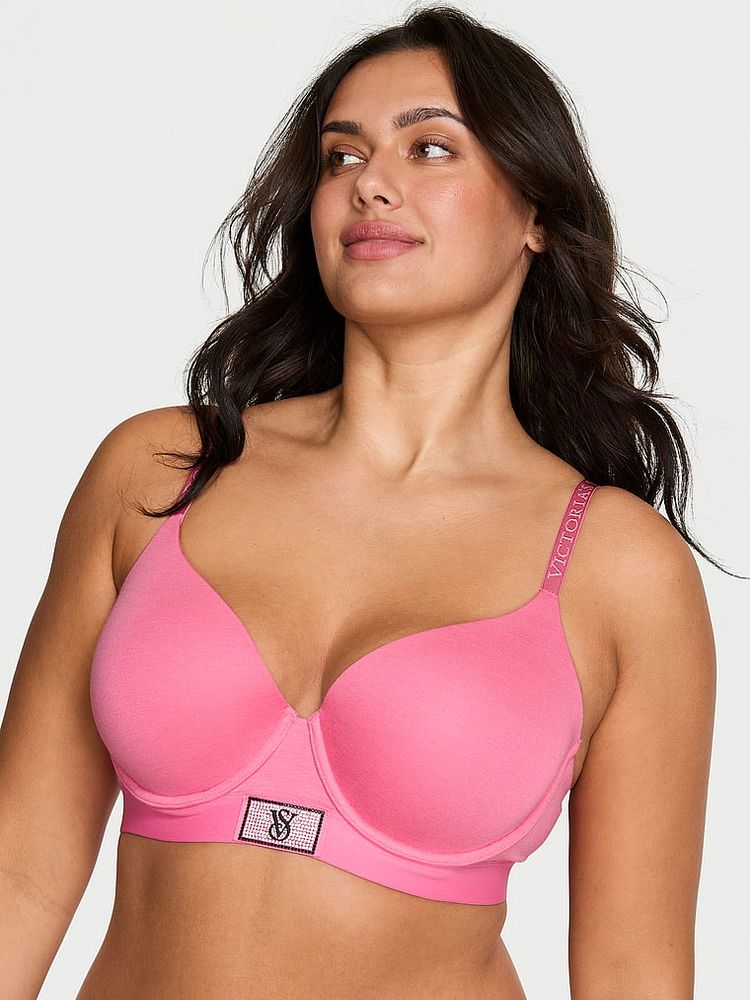 Victoria's Secret The T-Shirt Shine Patch Lightly Lined Demi Bra-image-46