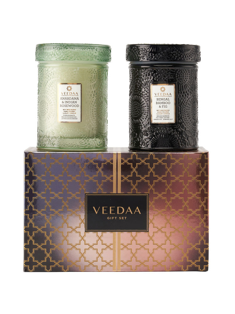 Veedaa Candles Mandala Glass Duo Gift Set Style 4-picture-12